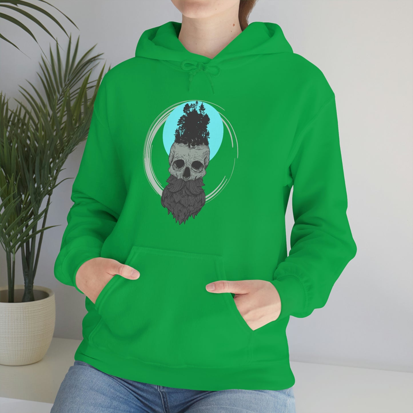 Big and Bearded Hoodie; Bearded Skull Hoodie