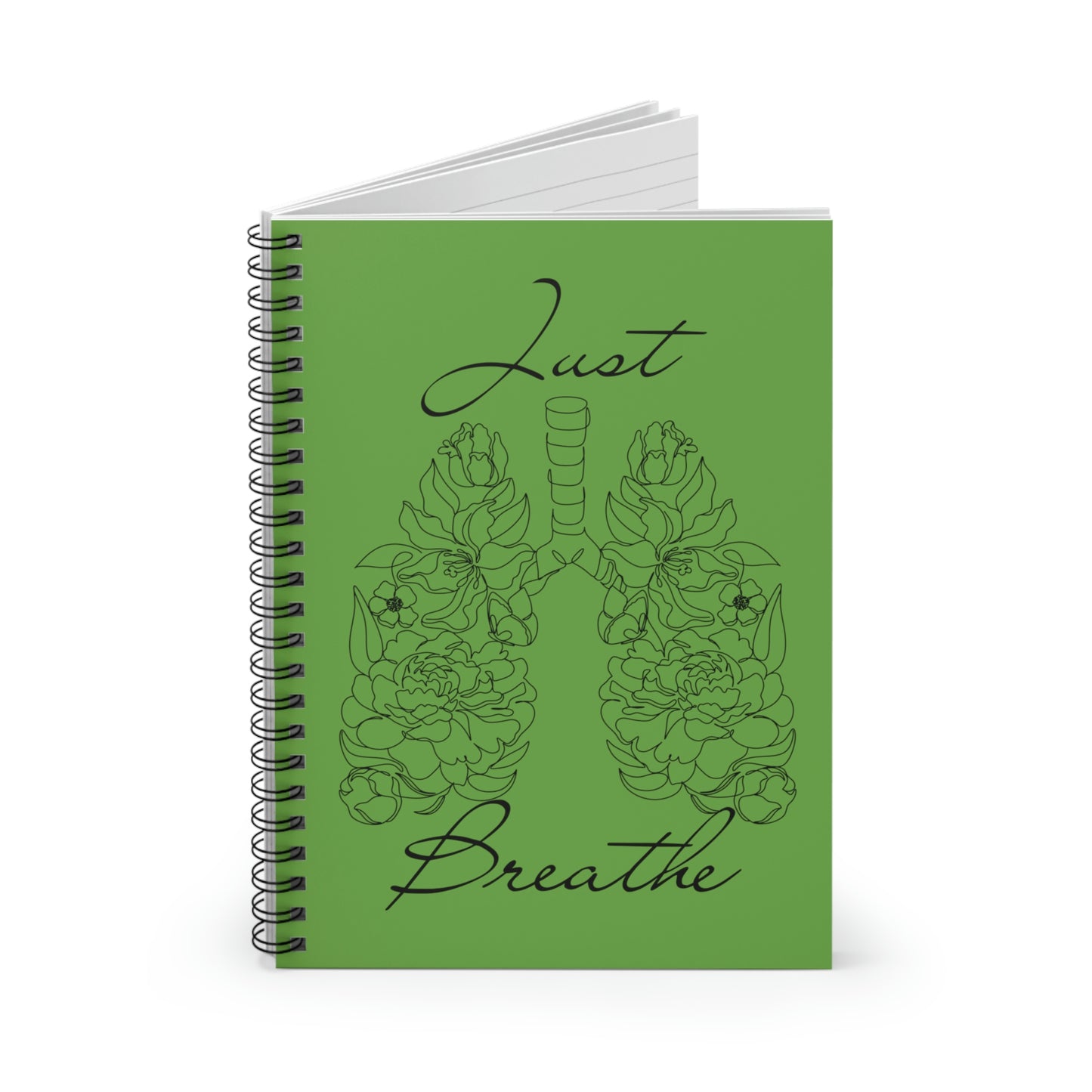 Just Breathe Spiral Notebook, Journal