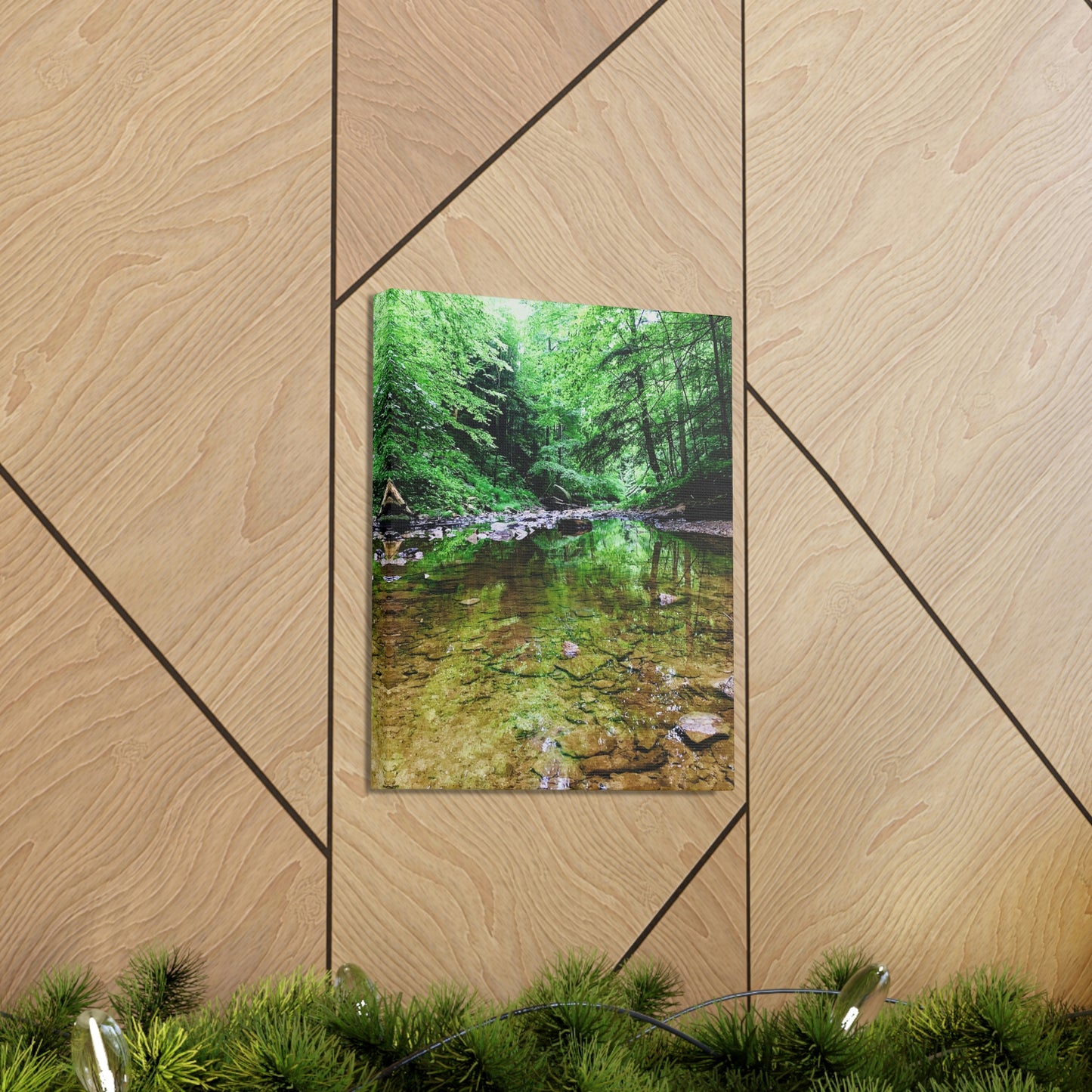 Forest Creek Bed, Nature Photography Canvas