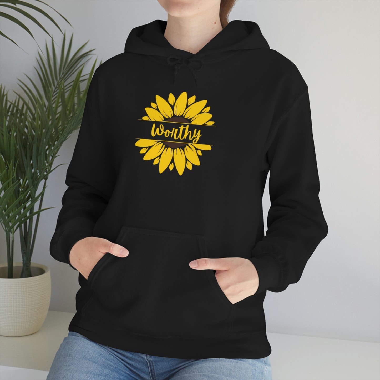 Worthy Sunflower Hooded Sweatshirt; Worthy Sunflower Hoodie