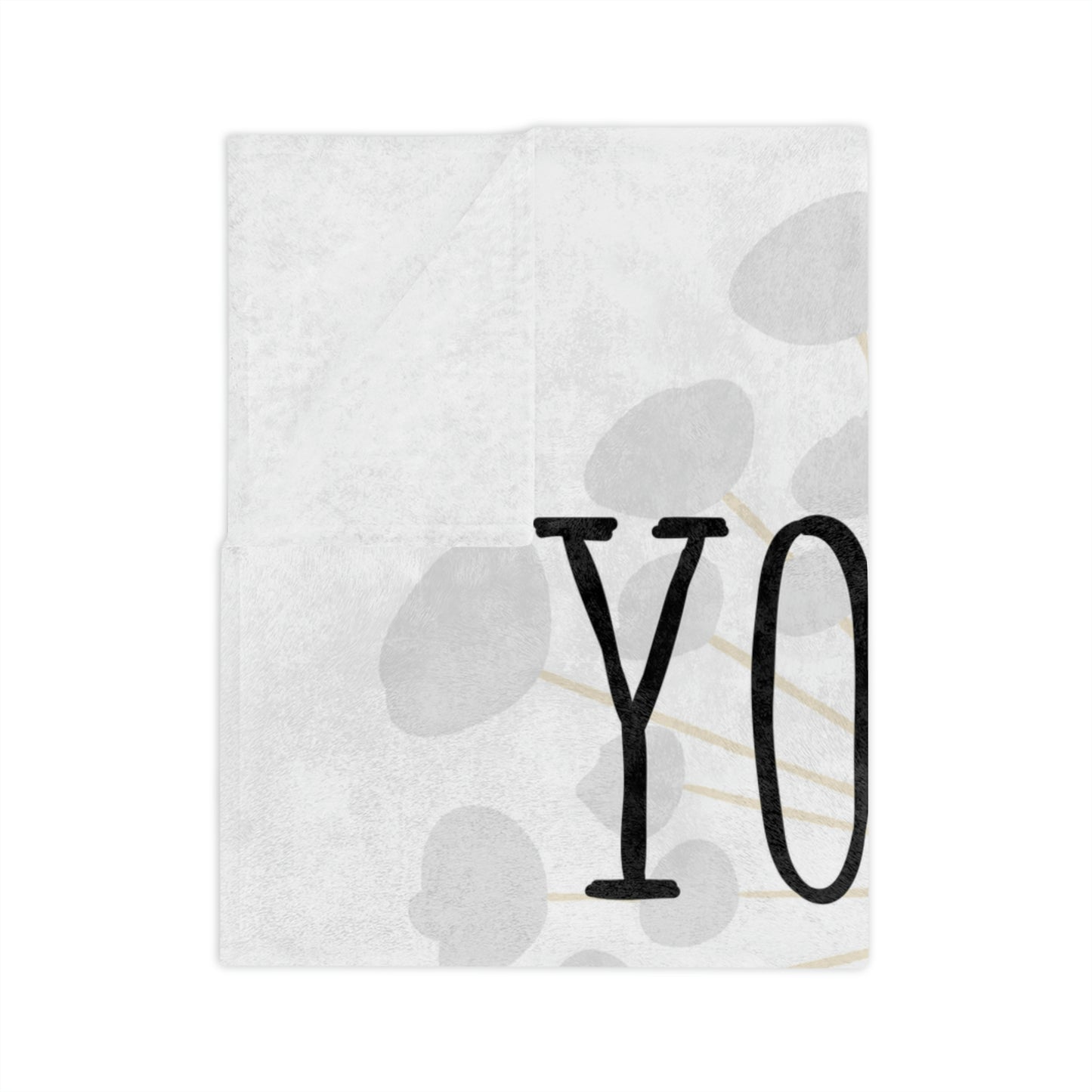 You Are...Enough, Worthy, Loved Blanket; Cozy Velveteen Minky Blanket