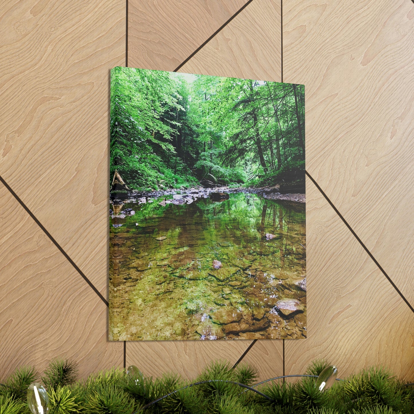 Forest Creek Bed, Nature Photography Canvas