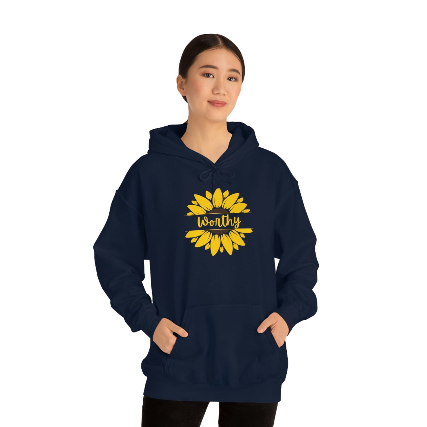 Worthy Sunflower Hooded Sweatshirt; Worthy Sunflower Hoodie