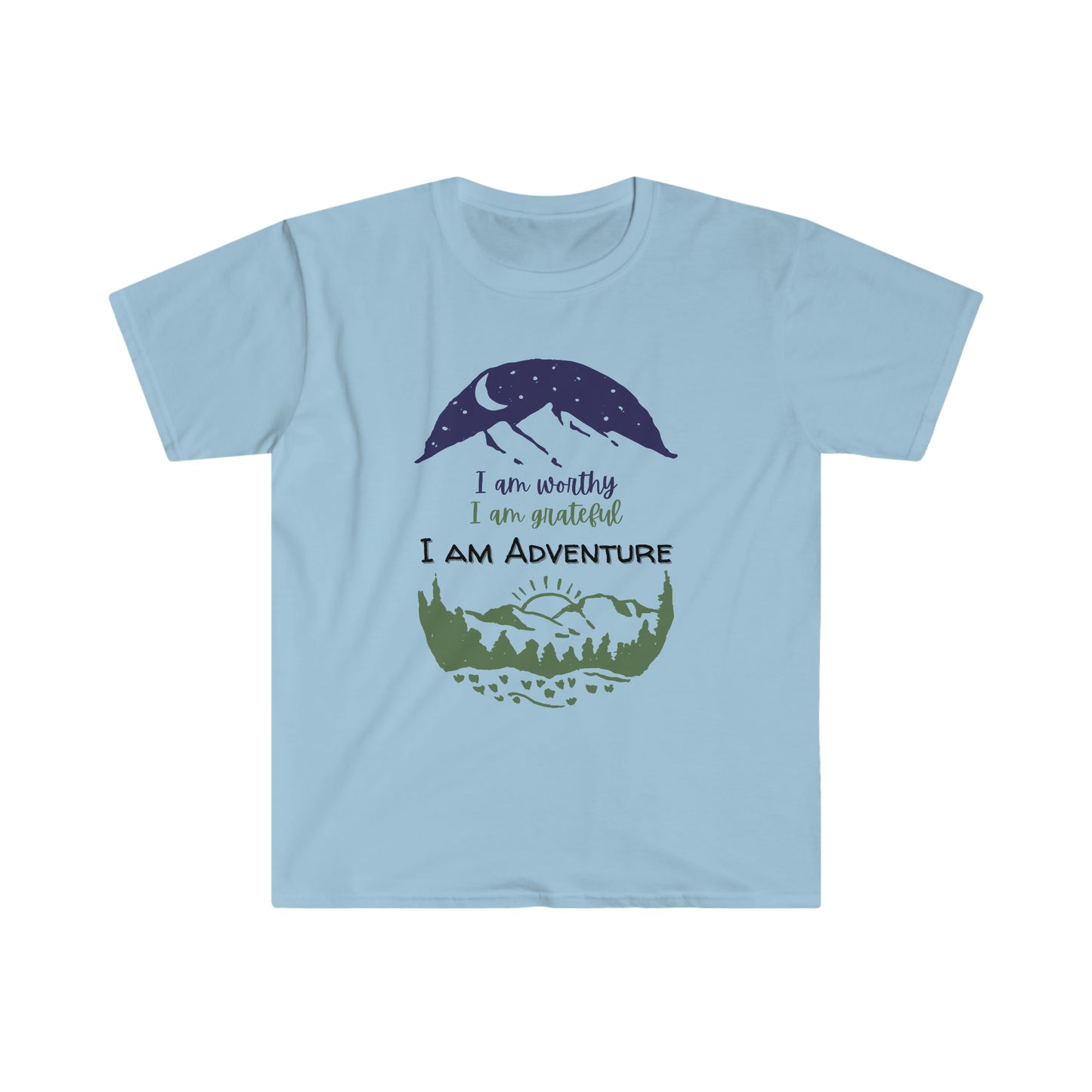 I am Adventure T-Shirt; Hiking Adventure Soft T-Shirt