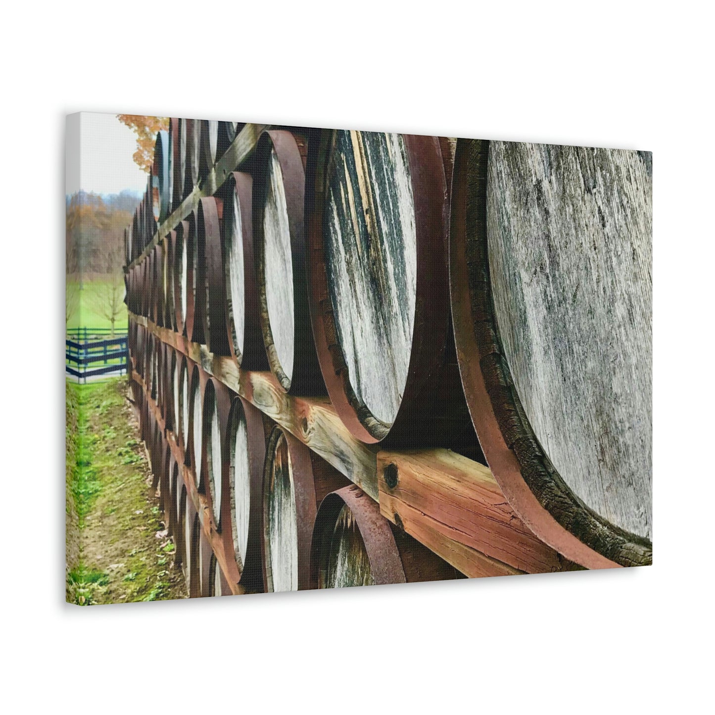 Wine Barrel Canvas; Photography Print Canvas