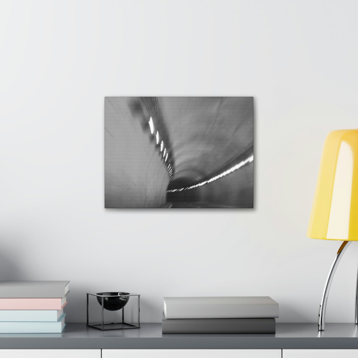 Tunnel Vision Canvas; Grey Scale Photography Canvas