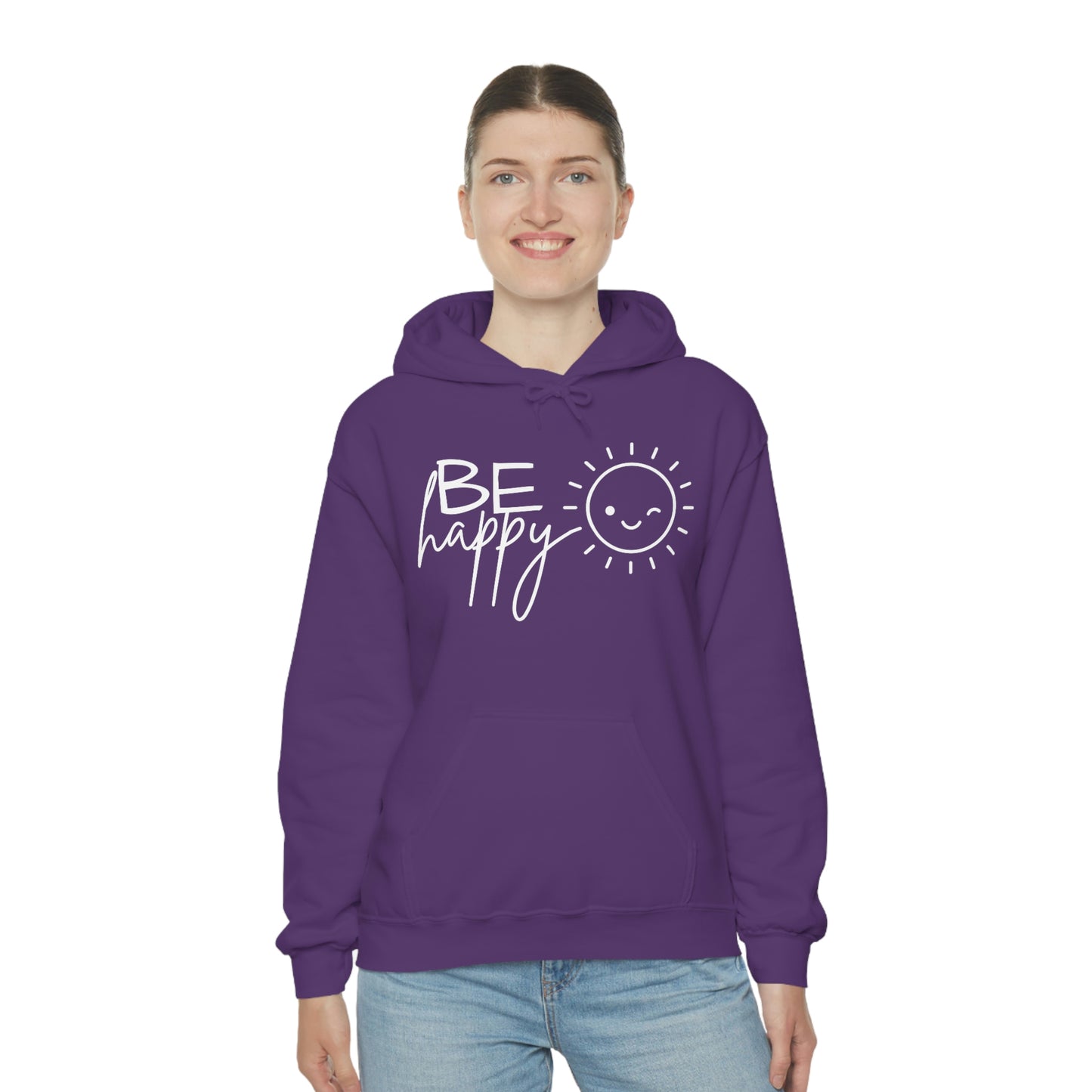 Be Happy Hoodie; Be Happy Unisex Hooded Sweatshirt; Be Happy Shirt