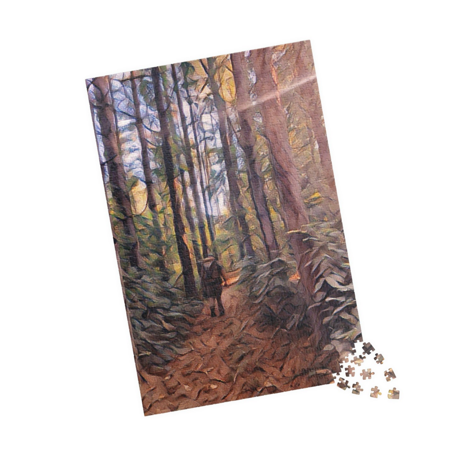 Into The Unknown Puzzle; Nature Print Puzzle: Hiking Print Puzzle