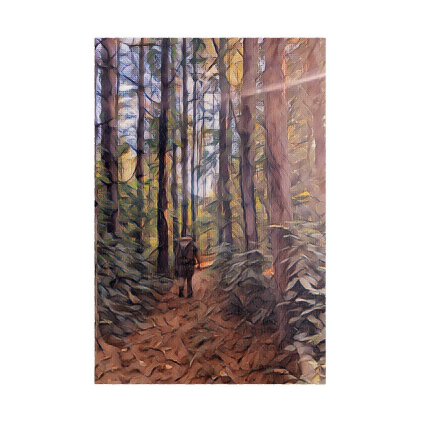 Into The Unknown Puzzle; Nature Print Puzzle: Hiking Print Puzzle