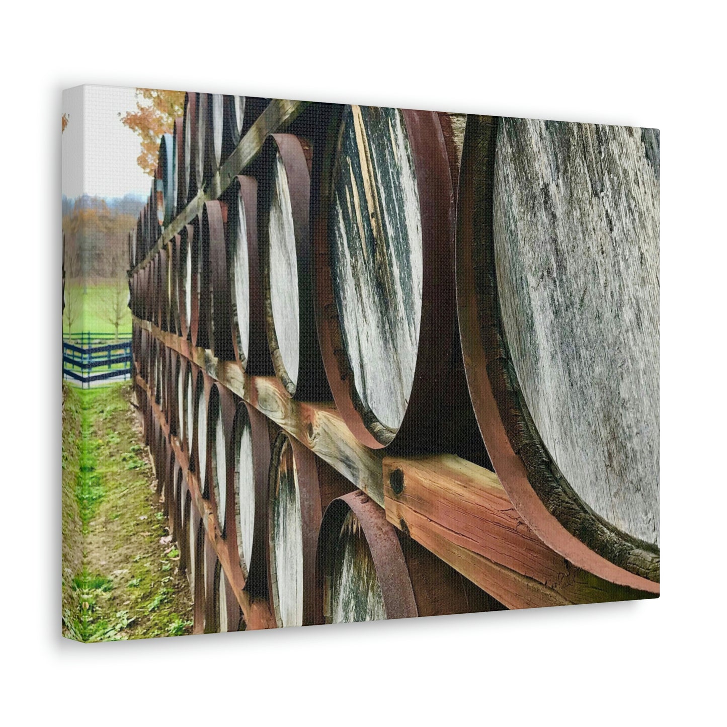 Wine Barrel Canvas; Photography Print Canvas