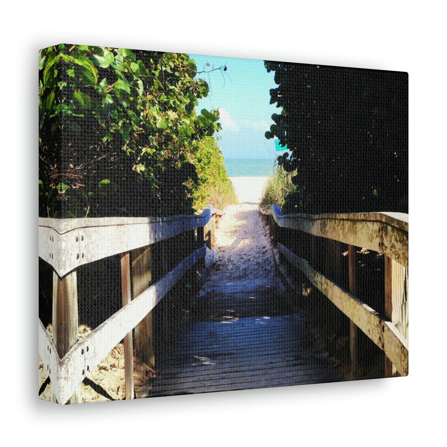 Walk to the Beach Nature Photography Canvas