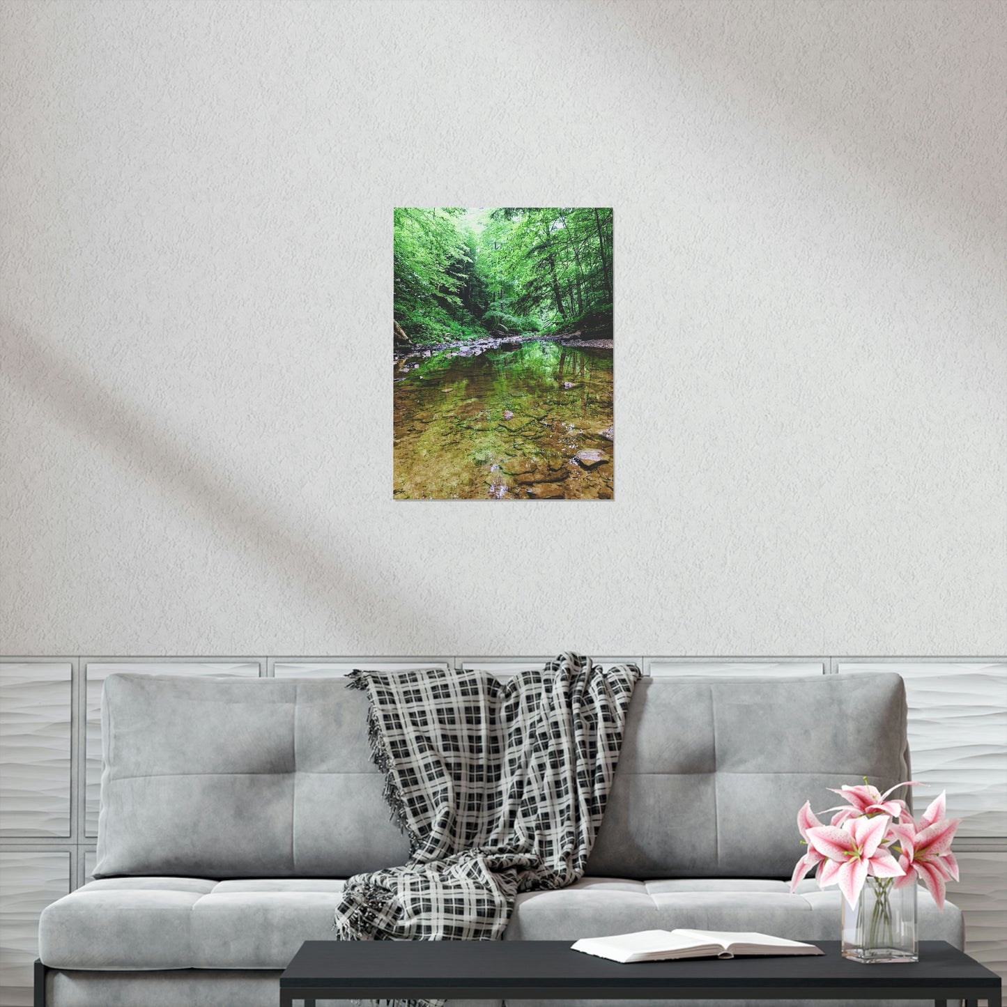 Forest Creek Bed Premium Matte Poster; Nature Photography Poster