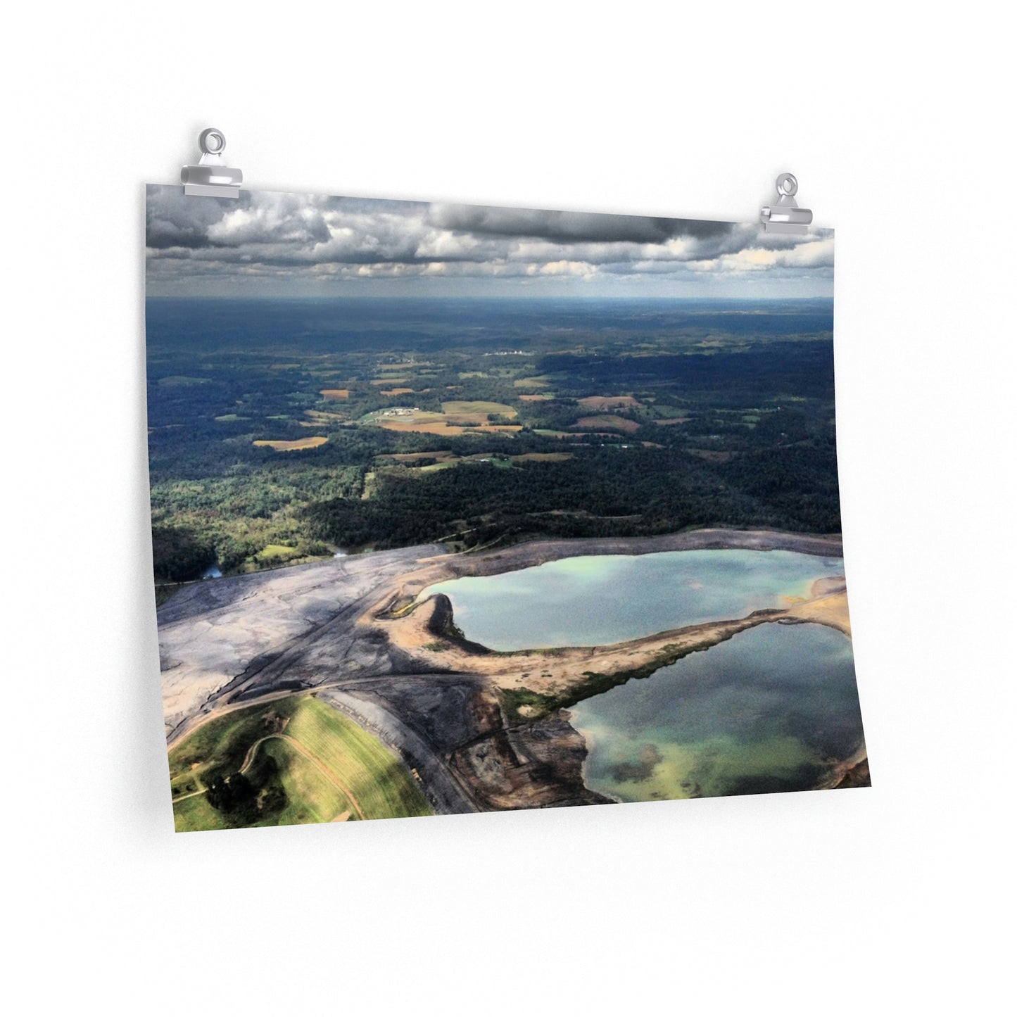 Sky View Premium Matte Poster, Aerial Photography Poster