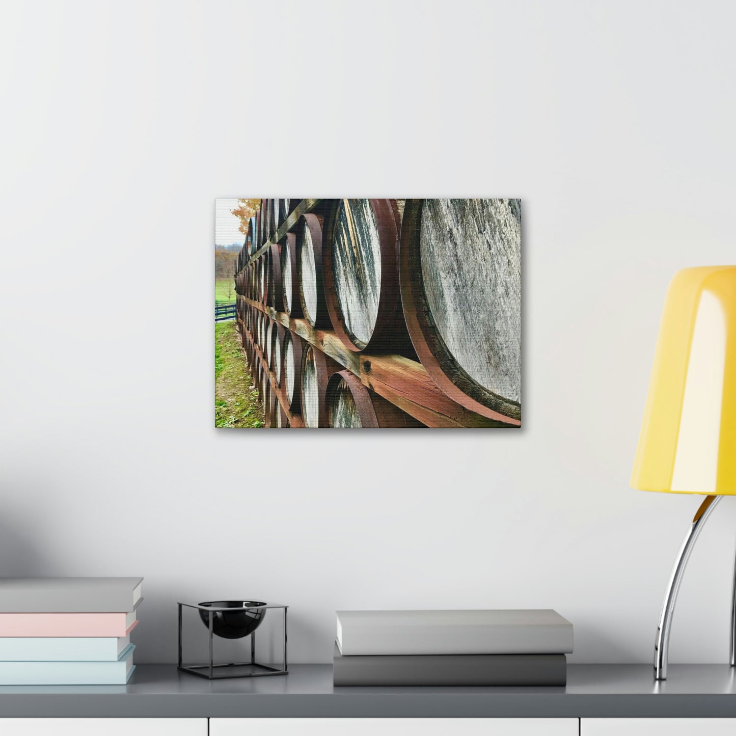 Wine Barrel Canvas; Photography Print Canvas