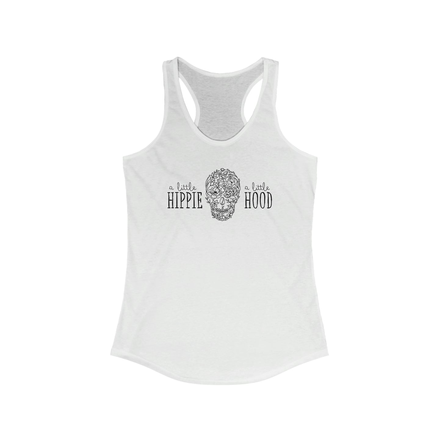 Little Hippie, Little Hood Racerback Tank