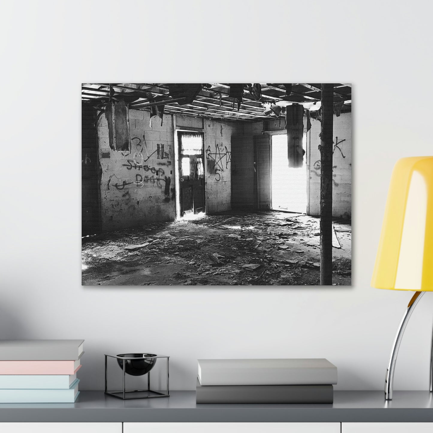 Dirty Beautiful Canvas; Grey Scale Photography Canvas