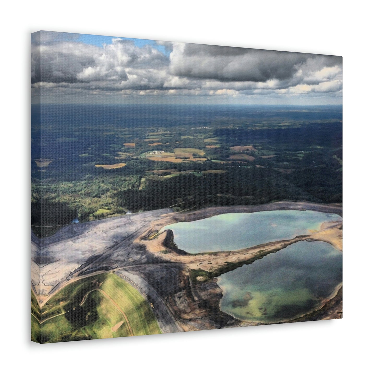 Sky View Canvas; Aerial Photography Canvas Print