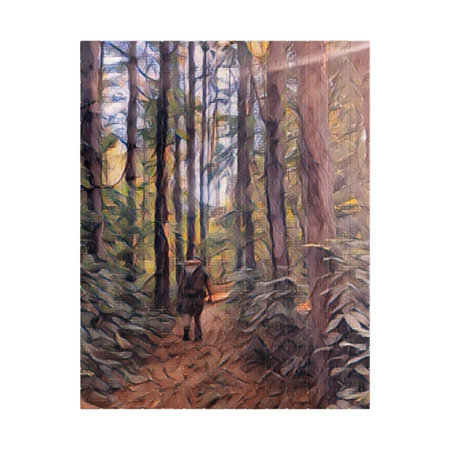 Into The Unknown Puzzle; Nature Print Puzzle: Hiking Print Puzzle