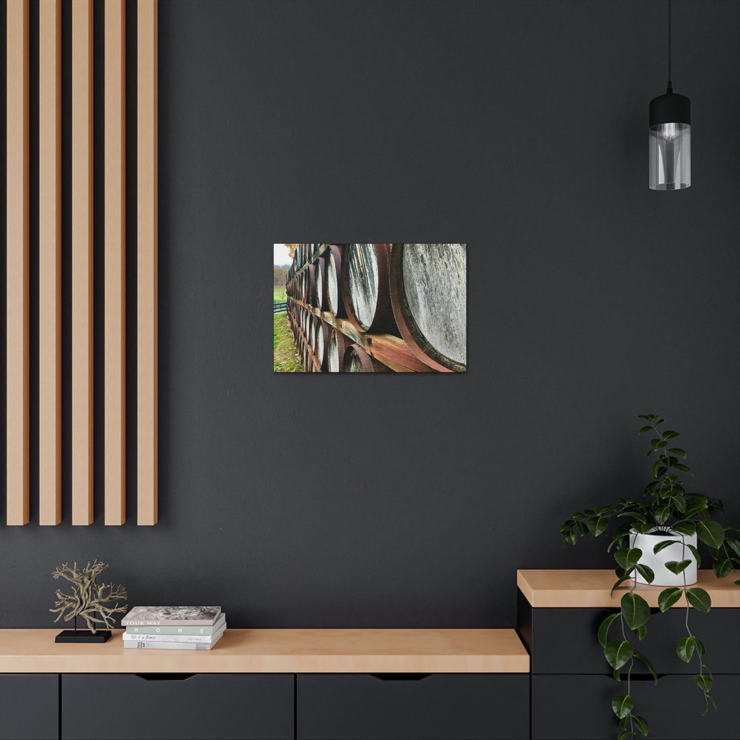 Wine Barrel Canvas; Photography Print Canvas