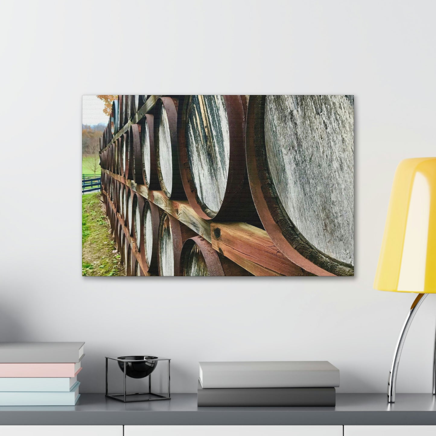 Wine Barrel Canvas; Photography Print Canvas