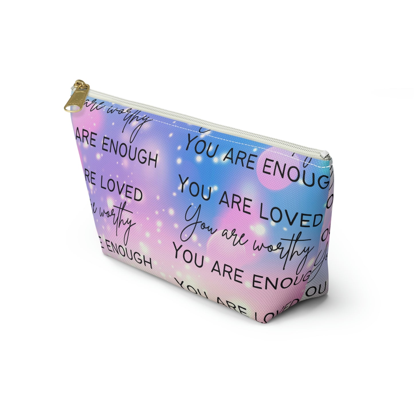 You Are... Worthy, Enough, Loved Mermaid Cosmetic/Travel Bag