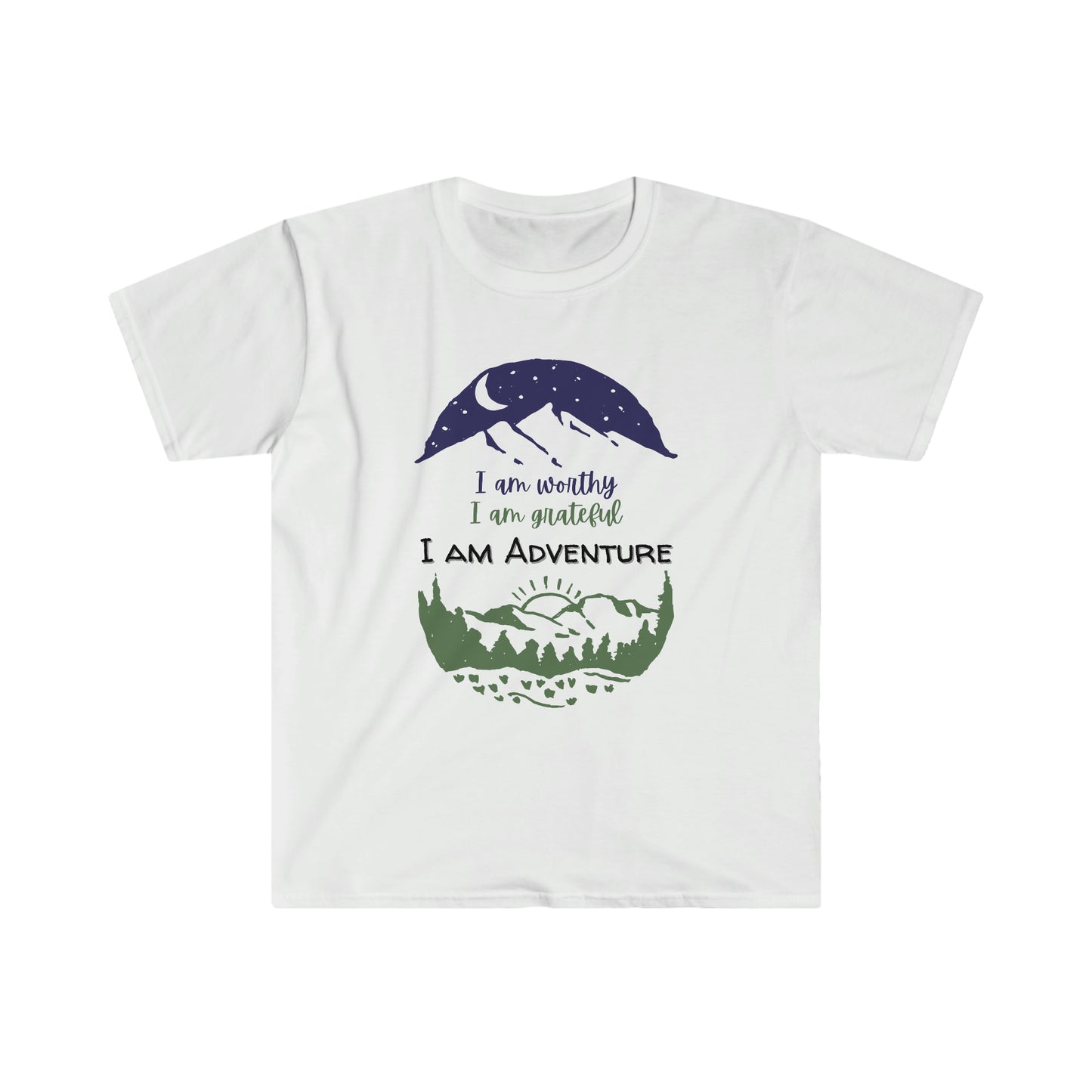 I am Adventure T-Shirt; Hiking Adventure Soft T-Shirt