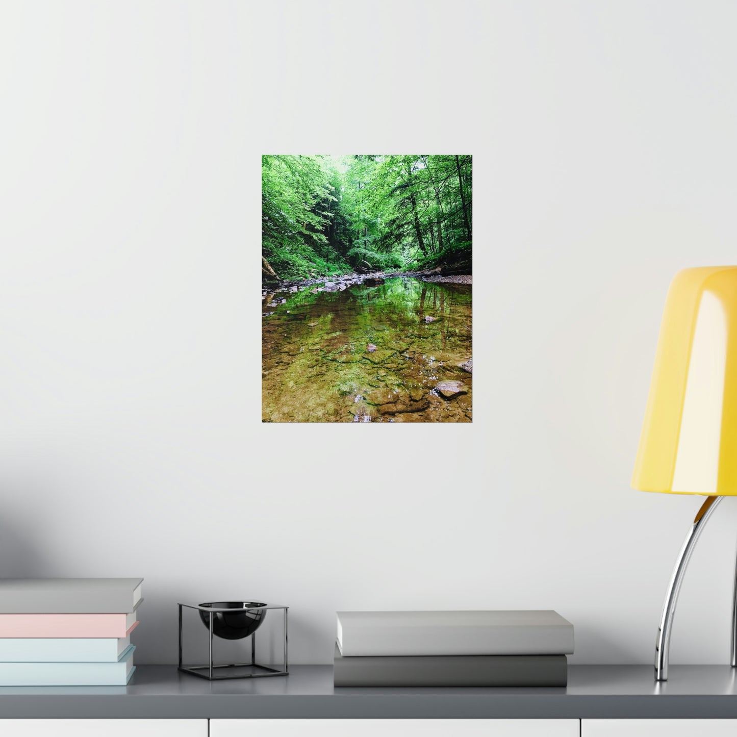 Forest Creek Bed Premium Matte Poster; Nature Photography Poster