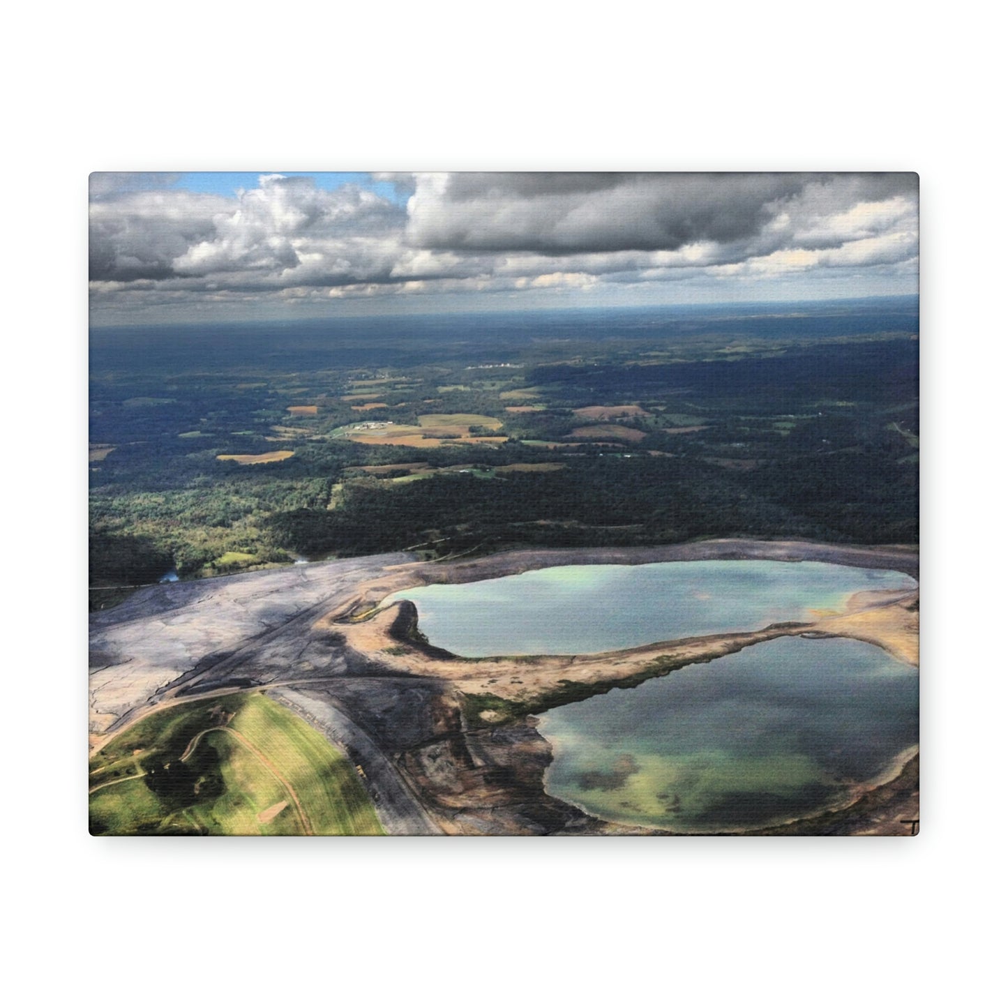 Sky View Canvas; Aerial Photography Canvas Print