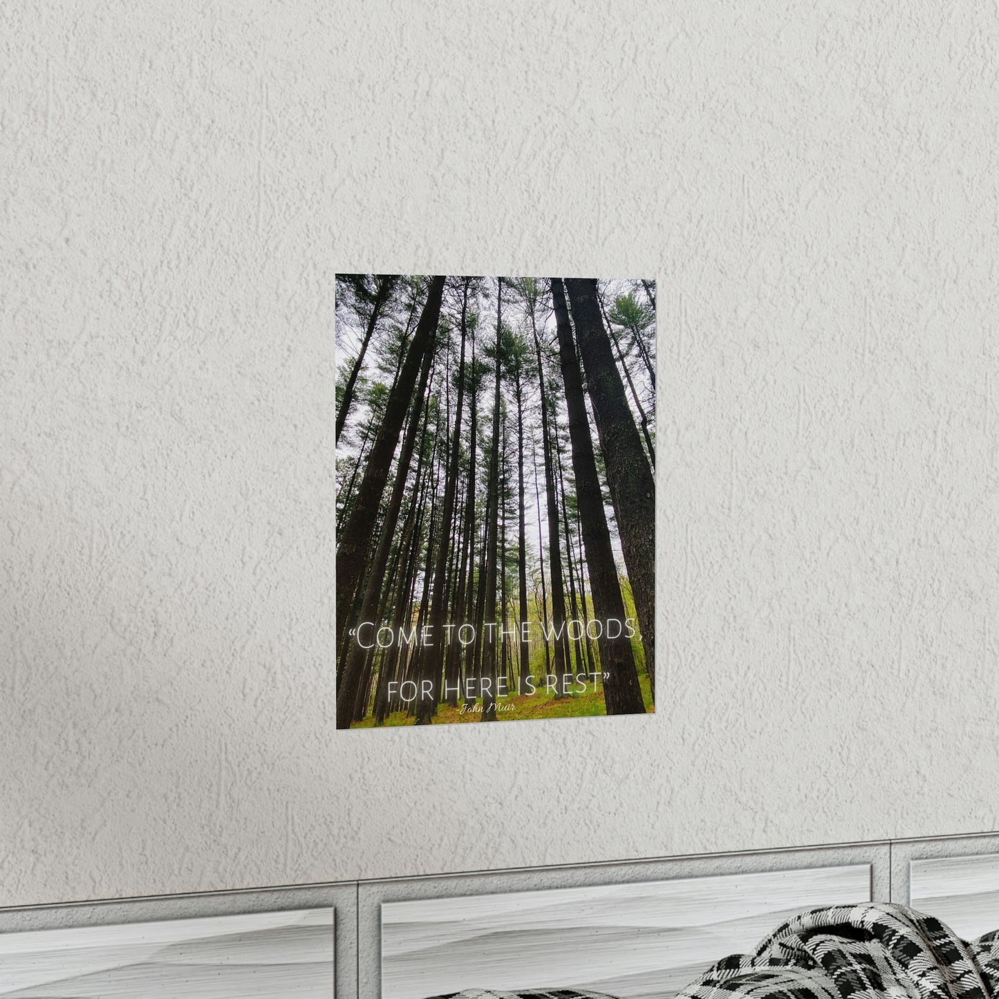 Come To The Woods, John Muir Quote Premium Poster