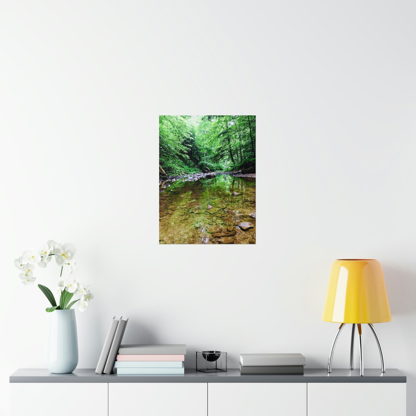 Forest Creek Bed Premium Matte Poster; Nature Photography Poster